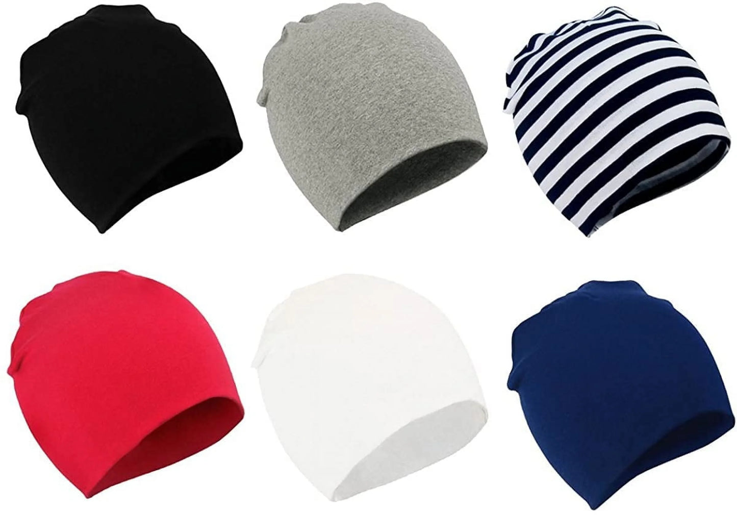 Winter Cotton Warm Hat Unisex Baby Beanie Hat Infant Baby Soft Cute Knit Cap 06 Pack 1