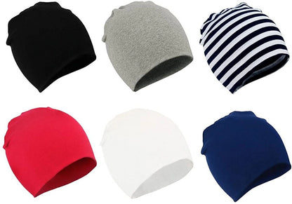 Winter Cotton Warm Hat Unisex Baby Beanie Hat Infant Baby Soft Cute Knit Cap 06 Pack 1