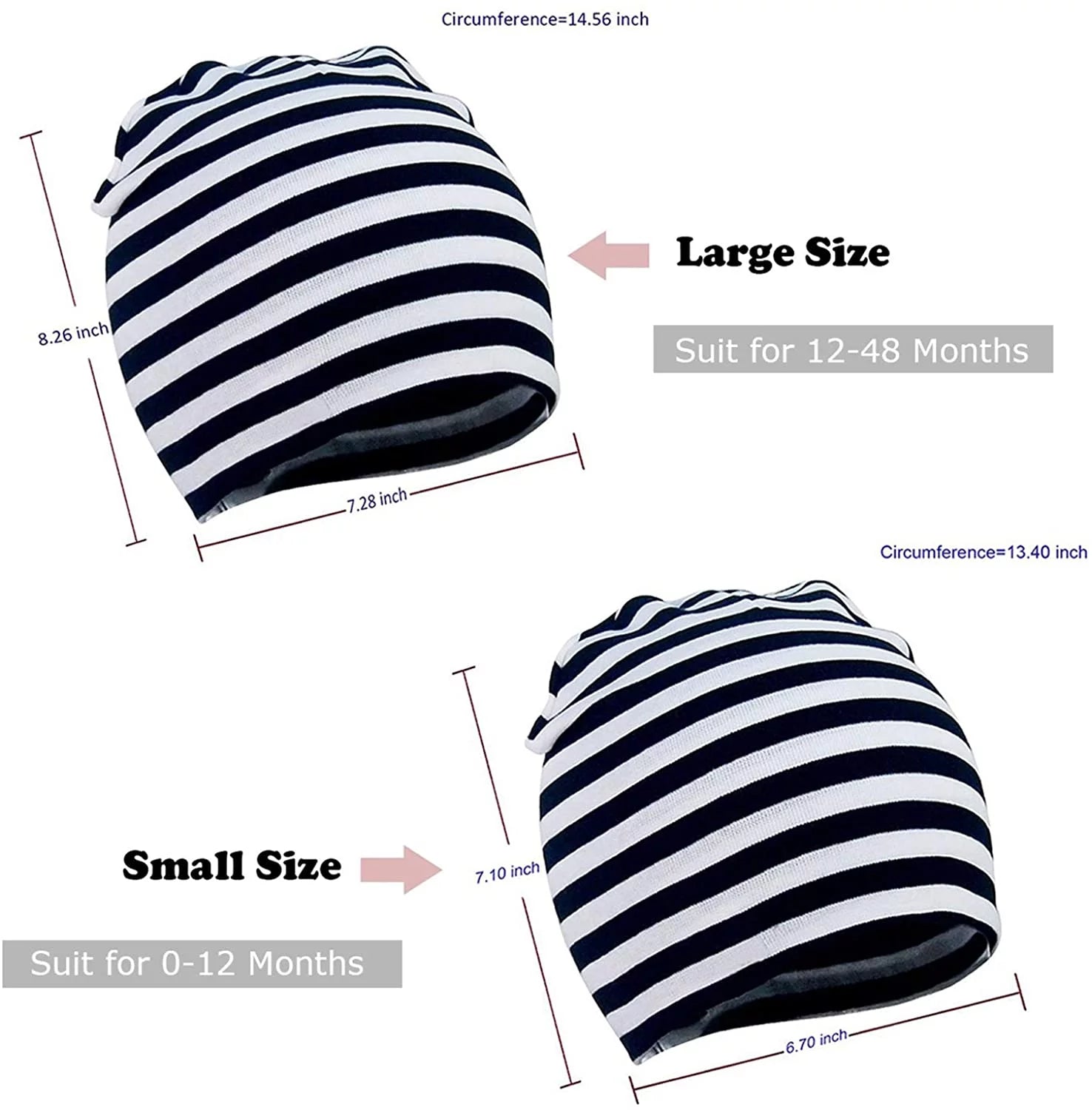Winter Cotton Warm Hat Unisex Baby Beanie Hat Infant Baby Soft Cute Knit Cap 06 Pack 1